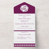 Tabletop Chic in Wine Alles in einer Einladung (Innen Boden)