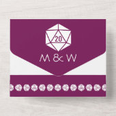 Tabletop Chic in Wine Alles in einer Einladung (Rückseite)