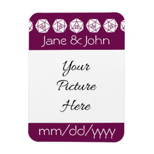 Tabletop Chic in Wine Rett-the-Date Magnet