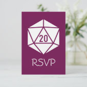 Tabletop Chic in Wine RSVP Card Karte (Stehend Vorderseite)