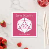 Tabletop Chic Raspberry Napkins Serviette (Beispiel)