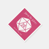 Tabletop Chic Raspberry Napkins Serviette (Ecke)