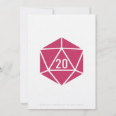 Tabletop Chic Raspberry Wedding Einladung (Rückseite)
