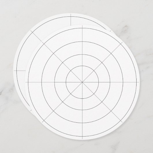 Tabletop Distance Area of Effect Grid - Einladung (Vorne/Hinten)