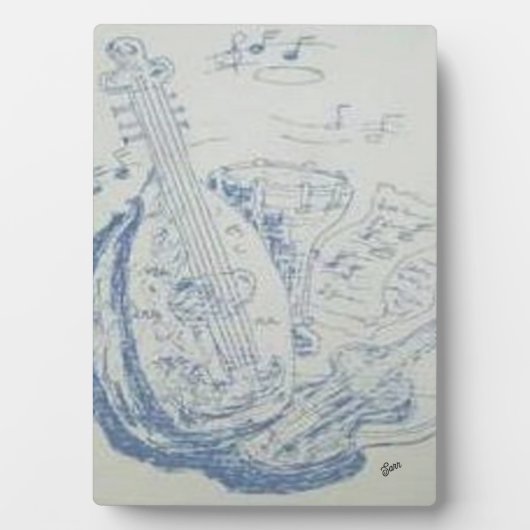 Tabletop Easel: Griechische Instrumente Fotoplatte (Vorderseite)