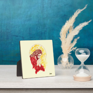 Tabletop Easel mit Leinwand : Christus im Gebet Fotoplatte