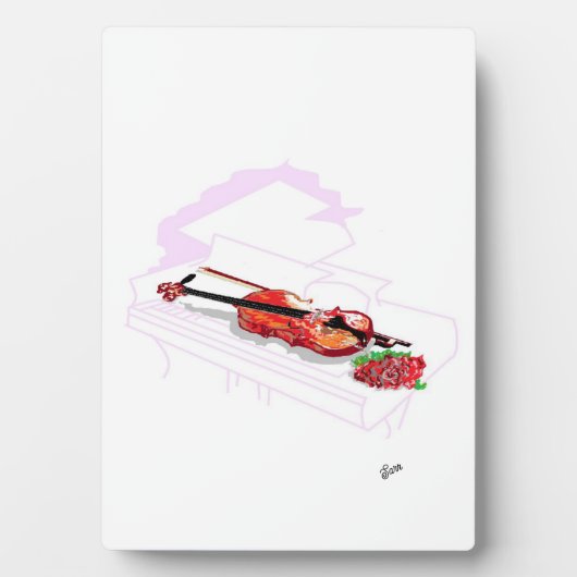 Tabletop Easel mit Leinwand Cloud of Music Fotoplatte (Vorderseite)