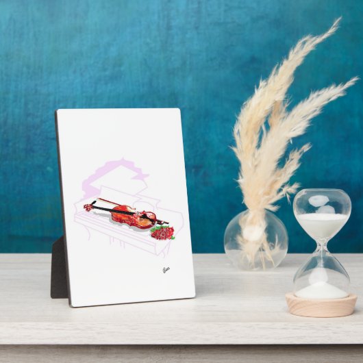 Tabletop Easel mit Leinwand Cloud of Music Fotoplatte (Seite)