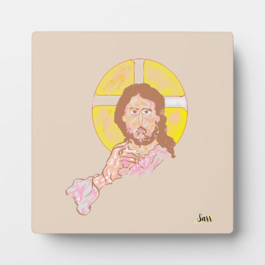 Tabletop Easel mit Leinwand : Der Herr ist bei dir Fotoplatte (Vorderseite)