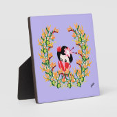 Tabletop Easel mit Leinwand: Elegante Fotoplatte (Vorderseite)