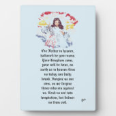 Tabletop Easel w/Leinwand: Lord's Gebet Fotoplatte (Vorderseite)