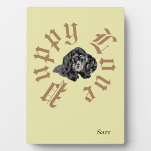 Tabletop Easel W/Leinwand: Welpe Liebe Fotoplatte