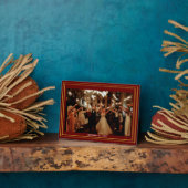 Tabletop Foto Plaque mit Easel Fotoplatte (Seite)