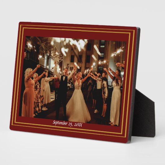 Tabletop Foto Plaque mit Easel Fotoplatte (Seite)