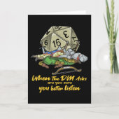 Tabletop Gaming beim Frag des DM Karte (Vorderseite)