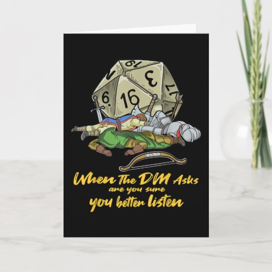 Tabletop Gaming beim Frag des DM Karte (Vorderseite)