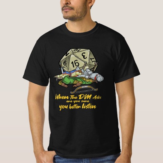 Tabletop Gaming beim Frag des DM T-Shirt (Vorderseite)