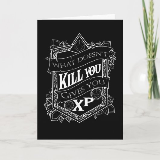 Tabletop Gaming gibt Ihnen XP Würfel Karte (Vorderseite)