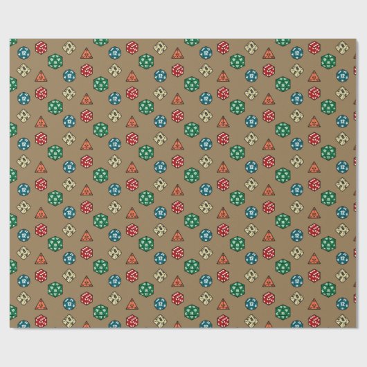 Tabletop Gaming Wrapping Paper Geschenkpapier (Flach)