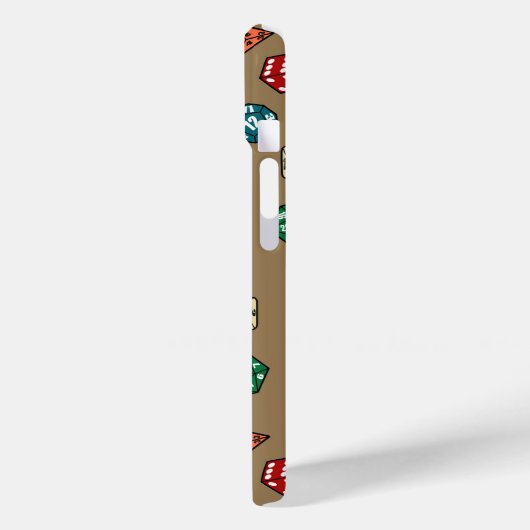 Tabletop Gaming Würfel Design Case-Mate iPhone Hülle (Rückseite / Links)