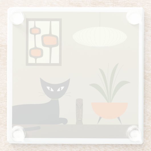 Tabletop-Katze aus dem Mittelalter mit Mod Pods Glasuntersetzer (Rückseite)