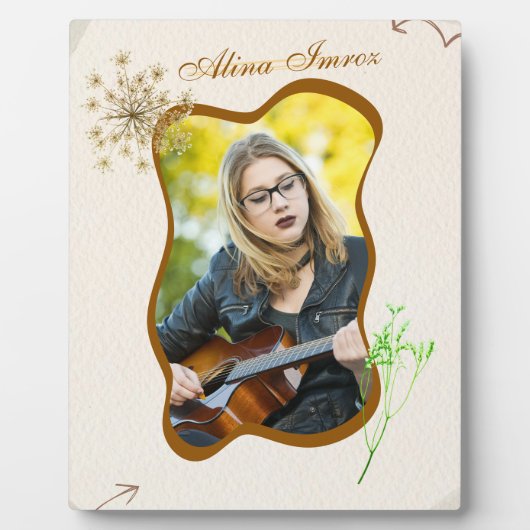 Tabletop-Plakette 8x10 mit Easel Fotoplatte (Vorderseite)