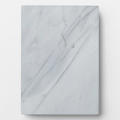 Tabletop Plaque aus weißem Marmor mit Easel Fotoplatte (Vorderseite)