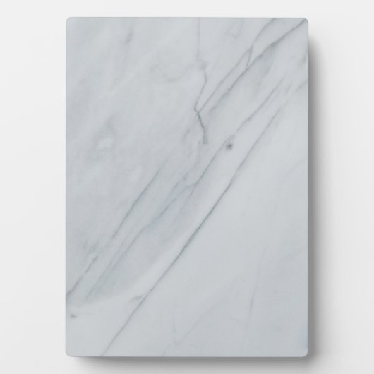 Tabletop Plaque aus weißem Marmor mit Easel Fotoplatte (Vorderseite)