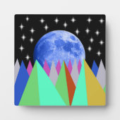 Tabletop Plaque Blue Moon Easel Fotoplatte (Vorderseite)