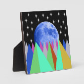 Tabletop Plaque Blue Moon Easel Fotoplatte (Vorderseite)