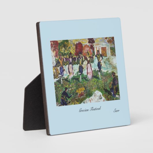 Tabletop Plaque Easel & Leinwand: Grecian Festival Fotoplatte (Vorderseite)