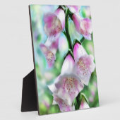 Tabletop Plaque Foxglove Art: Pastellfarben Fotoplatte (Seite)