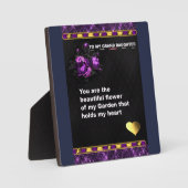 Tabletop Plaque, Geschenk an meine große Tochter a Fotoplatte (Vorderseite)