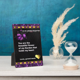 Tabletop Plaque, Geschenk an meine große Tochter Z Fotoplatte