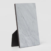 Tabletop Plaque mit Easel aus weißem Marmor Fotoplatte (Seite)