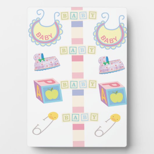 Tabletop Plaque mit Easel Baby Fotoplatte (Vorderseite)