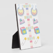 Tabletop Plaque mit Easel Baby Fotoplatte (Seite)