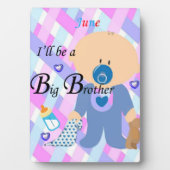 Tabletop Plaque mit Easel Big Brother June Fotoplatte (Vorderseite)