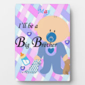 Tabletop Plaque mit Easel Big Brother May Fotoplatte (Vorderseite)