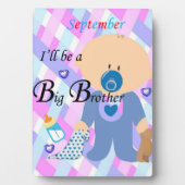 Tabletop Plaque mit Easel Big Brother September Fotoplatte (Vorderseite)
