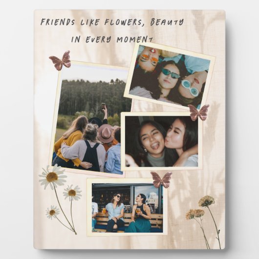 Tabletop Plaque mit Easel Custom Friendship Design Fotoplatte (Vorderseite)