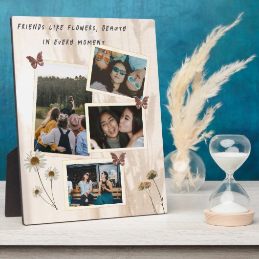 Tabletop Plaque mit Easel Custom Friendship Design Fotoplatte (Seite)