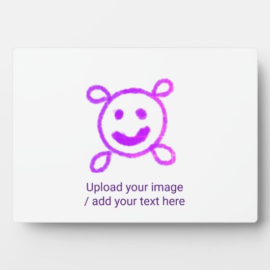 Tabletop Plaque mit Easel Fotoplatte (Vorderseite)