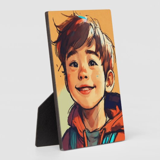 Tabletop Plaque mit Easel Fotoplatte (Seite)