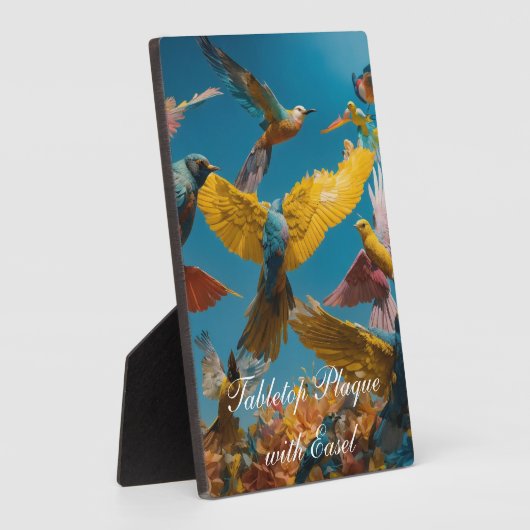 Tabletop Plaque mit Easel Fotoplatte (Seite)