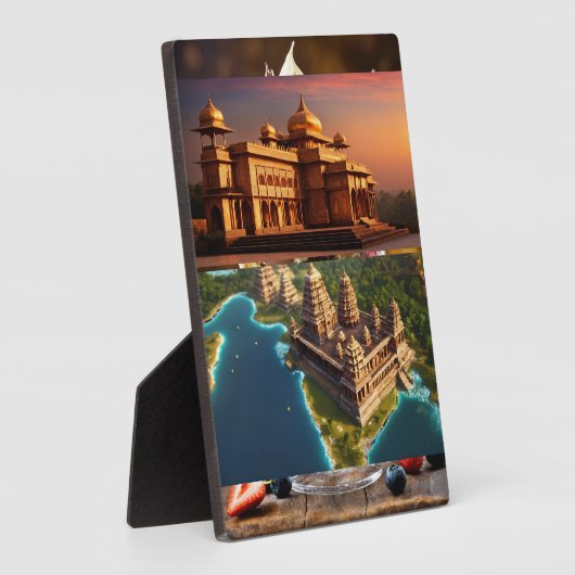 Tabletop Plaque mit Easel Fotoplatte (Seite)