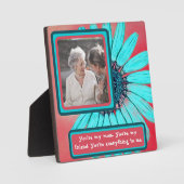 Tabletop Plaque mit Easel Fotoplatte (Vorderseite)