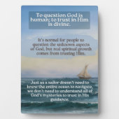 Tabletop Plaque mit Easel Fotoplatte (Vorderseite)