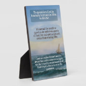 Tabletop Plaque mit Easel Fotoplatte (Seite)