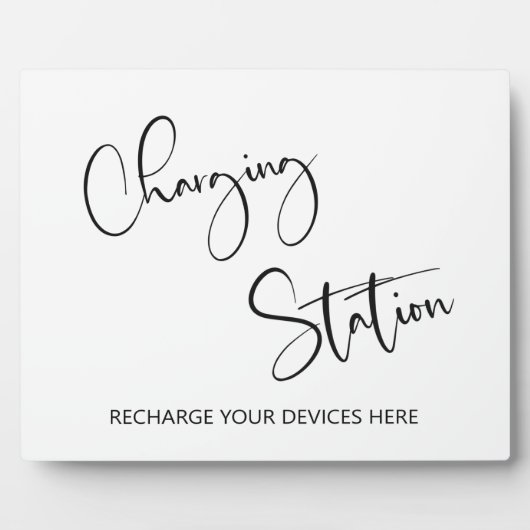 Tabletop Plaque mit Easel Fotoplatte (Vorderseite)